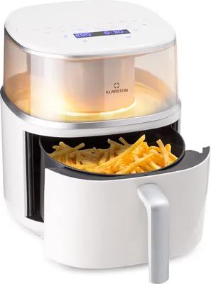 Produktbild von Horkovzdušná fritéza Klarstein, fritéza, XL fritéza s dotykovým ovládacím panelem, časovačem, nastavitelnou teplotou a 16 programy, horkovzdušná fritéza, bezolejová horkovzdušná fritéza 1500 W, 7,5 l