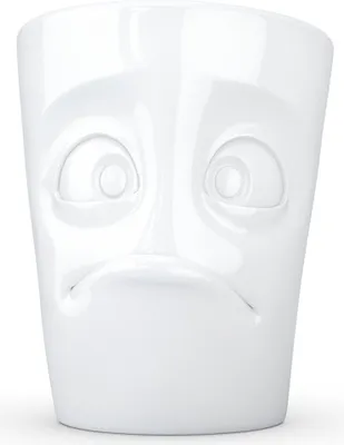 Image de FIFTYEIGHT PRODUCTS T018401 FIFTYEIGHT Henkelbecher 350ml - Verdutzt weiß