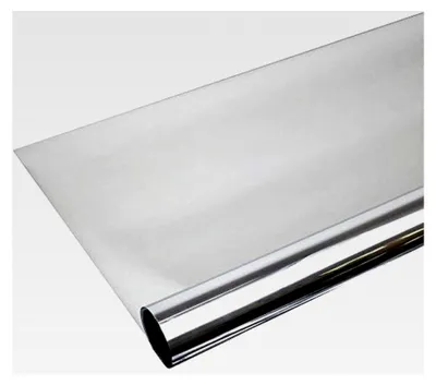 Produktbild von 6,57€/m² Fenster Spiegelfolie Silber Sichtschutzfolie 152cm Breite Selbstklebend