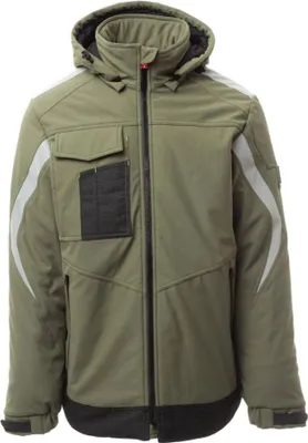 Produktbild von Payper  Wonder Pad Soft-Shell Jacke Wattiert Militärgrün/Schwarz Gr. S, S00294