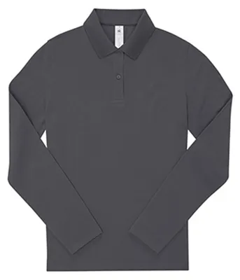Immagine prodotto di B&C - Camicia "My Polo" da donna a maniche lunghe LT2695 (XL) (grigio scuro tinta unita)
