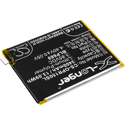 Image de TECHTEK Batterie compatible avec [Oppo] PBCM10, PBCT10, R15x, R15x Dual SIM remplace BLP689