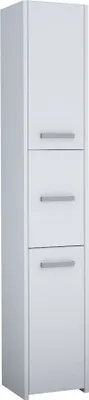 Produktbild von Badschrank 3 Türen Badezimmerschrank Hochschrank Badmöbel Schrank Modern 170x30c, Farbe:weiß
