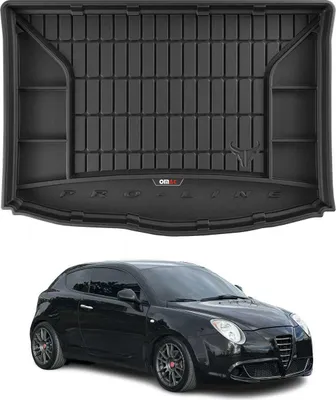 Image de OMAC Tapis de coffre caoutchouc pour Alfa Romeo Mito 2008-2018 Noir Premium