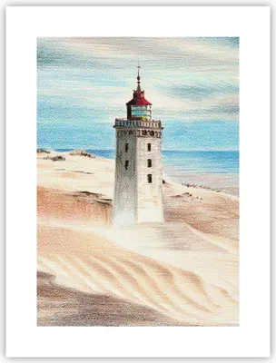 Produktbild von Poster - Poster ohne Rahmen - Laterne Meer Bild - 30x40 cm - Wand Bild - Wanddeko - Wandbilder - Kunstposter - Wandposter - Bilder - Kunstdruck - Wanddekoration - Wandbild - P2XPA30x40-4764