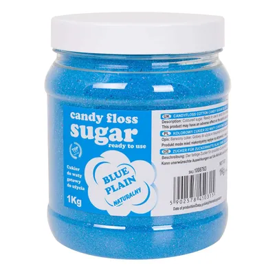 Immagine prodotto di Zucchero filato colorato blu aroma naturale 1kg