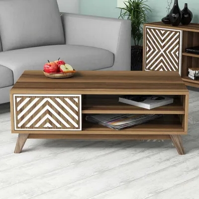 Obrázok produktu pre Skye Decor, Konferen?ný stolík - Ivonne (orech + biela)
