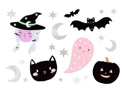 Obrázek produktu pro Dočasné dětské tetování - Halloween - Čarodějnice - 20 ks