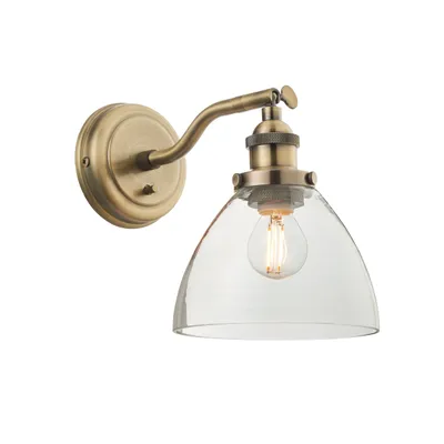 Produktbild von Wandleuchte Hansen | 1-flammig | 40W E14  | Metall/Glas