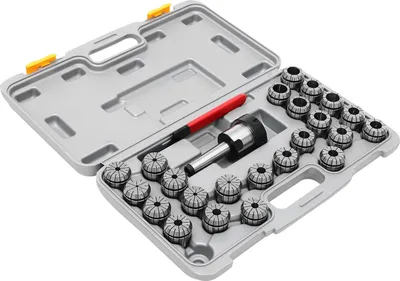 Image de Jeu de pinces CNC, 23 pinces de haute précision, compatibles avec les cônes MK3, construction en acier 45# durable