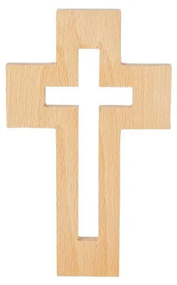 Image de Solidchoice - Décoration murale en bois en forme de croix