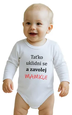 Obrázek produktu pro Body s potiskem new baby a nápisem MOM!, velikost 56 (0-3m)
