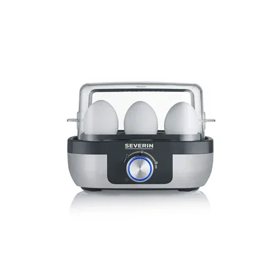 Produktbild von Severin EK 3169 Eierkocher 6 Eier 420 W Schwarz, Edelstahl