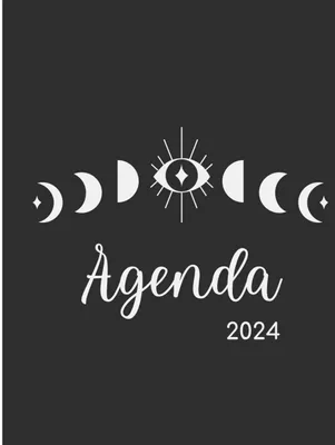 Obrázek produktu pro Plánovače Agenda 2024 s pevnou vazbou pro denní, týdenní a měsíční plánování