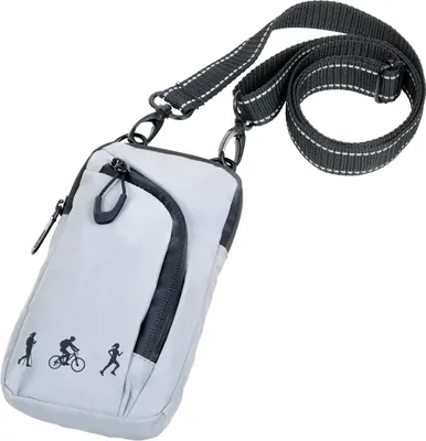 Produktbild von TROIKA REFLACTIVE SMARTBAG, Junge/Mädchen, Schultertasche, Reißverschluss, Spritzwassergeschützt, Grau, Muster