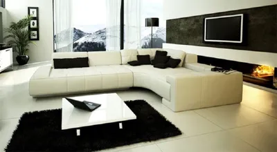 Produktbild von Wohnlandschaft Sofa L-Form Leder Couch