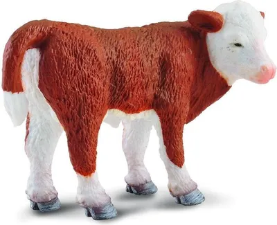 Image de Collecta 88236 Veau Hereford debout 7 cm Animaux sauvages