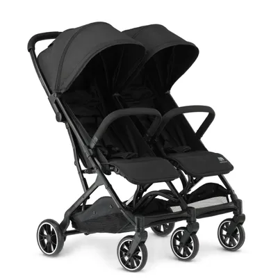 Obrázek produktu pro DERYAN Luxe Rolo X2 Dvojité Dětské Kočárky - Dvojčata - Černé