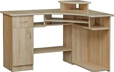 Produktbild von Schreibtisch Rosario 47, Farbe: Eiche Sonoma - 89 x 124 x 75 cm (H x B x T)