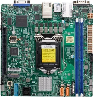Produktbild von Supermicro X12STL-IF - Motherboard - Mini-ITX