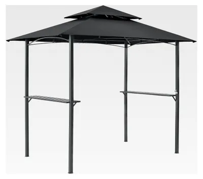 Produktbild von Grillpavillon Parga 250x241x151cm mit Bartresen und Doppelschichtdach