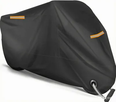 Produktbild von Motorrad Abdeckplane Outdoor Motorradabdeckung(XL,230*95*125cm)Winterfest Wasserdicht Motorradgarage,UV-Schutz mit Schlösslöchern