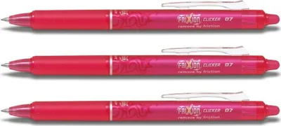 Produktbild von Pilot Frixion Clicker 0.7 Tintenroller pink - 3er-Set