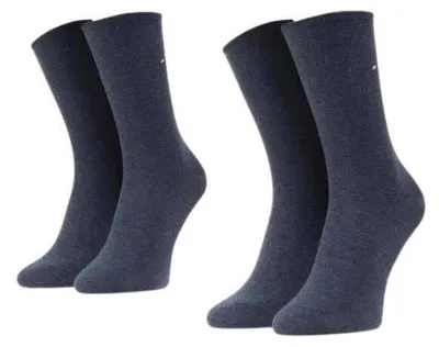 Produktbild von Tommy Hilfiger - Socken für Damen (2er-Pack) NA1106 (39,5 EU - 42 EU) (Grau)