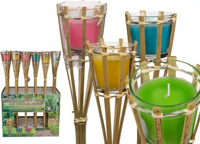 Produktbild von Gartenfackel mit Citronellakerze im Glas