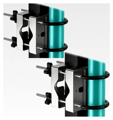 Produktbild von Sonnenschirmhalter für Balkongeländer aus Edelstahl - 2er Set