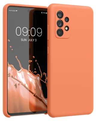 Produktbild von kwmobile Handyhülle für Samsung Galaxy A52 / A52 5G / A52s 5G Hülle - Case Silikon - Kabelloses Laden - Schutzhülle Cover in Summer Orange