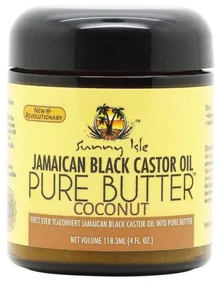Obrázok produktu pre Sunny Isle Jamajské čierne ricínové maslo Pure Butter Coconut 4oz.