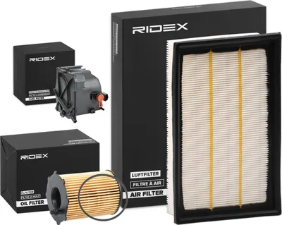 Produktbild von RIDEX Filterset Inspektionspaket Filtersatz für FORD Focus II Schrägheck (DA, HCP, DP) Focus II Kombi (DA, FFS, DS) Focus C-Max (DM2) für VOLVO V50