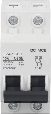 Obrázek produktu pro Jistič DC Ochrana proti přetížení Magnetický systém PV Jistič 2P 1000V 10A
