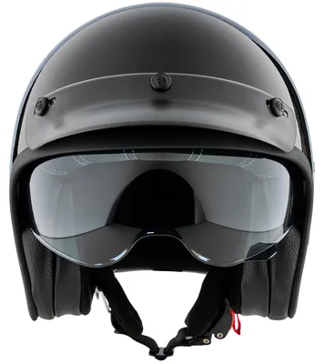 Produktbild von Peroz Filus Jethelm, schwarz metallic, XL
