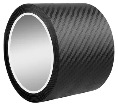 Productafbeelding van Carbonfolie, 10 cm x 3 meter, mat zwart, zelfklevend, 3D, krasbestendig beschermfolie