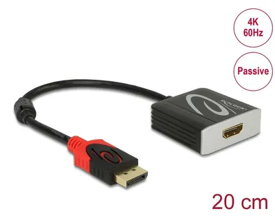 Productafbeelding van Delock videoadapter - DisplayPort (mannelijk) naar HDMI (vrouwelijk)
