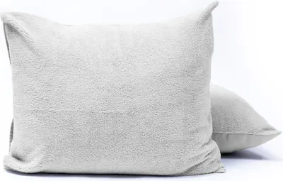 Productafbeelding van Sleeptime teddy kussenslopen, 2 stuks, grijs, 60 x 70 cm