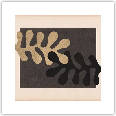 Produktbild von Poster - Poster ohne Rahmen - Blätter Form Figur - 30x30 cm - Wand Bild - Wanddeko - Wandbilder - Kunstposter - Wandposter - Bilder - Kunstdruck - Wanddekoration - Wandbild - P2XAC30x30-5131
