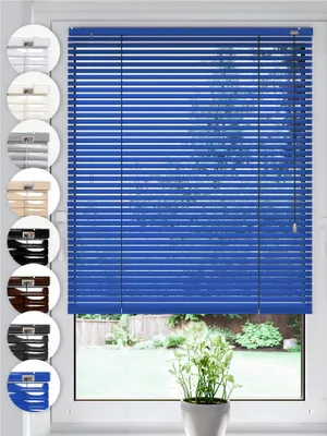 Produktbild von SONELLO Aluminium Jalousie 80cm x 130cm Blau Alu Jalousie Klemmfix ohne Bohren Sichtschutz Blendschutz Lichtschutz Sonnenschutz für Fenster und Türen