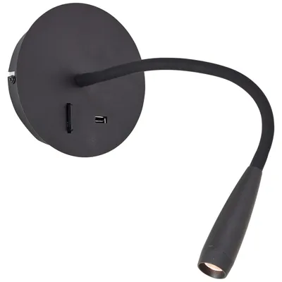 Productafbeelding van Flexibele wandlamp Jutta zwart