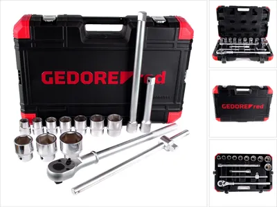 Obrázok produktu pre GEDOREred sada nástrčných kľúčov R78004014 3300011 14-dielna