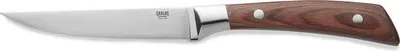 Produktbild von 12x Steakmesser Set CARLOS mit rotem Pakkaholzgriff, 24 cm, Set, Klingenstahl 420, Holz