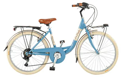 Immagine prodotto di Via Veneto Bici Bambina Ragazza Giuly Lady 24" 6V Taglia 38 Blu Mama non Mama
