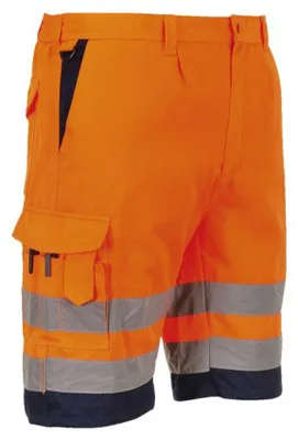 Immagine prodotto di Portwest E043 Pantaloncini ad alta visibilità in poliestere-cotone giallo/grigio Taglia XL
