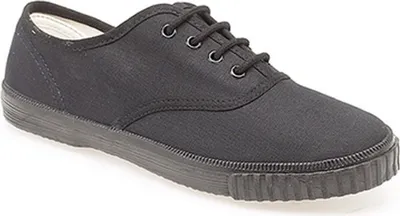 Produktbild von Dek Junior Kinder Leinen Gymnastikschuhe DF881 (38 EUR) (Schwarz)