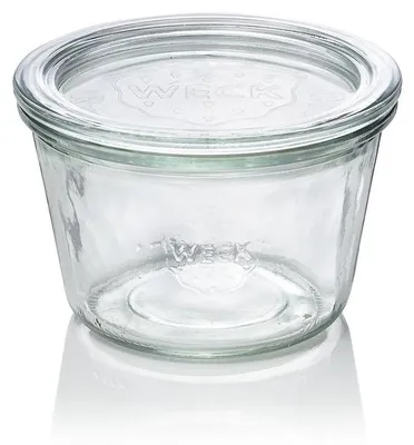 Produktbild von 54x Weck Glas Sturzglas mit Deckel Overturn 370 ml