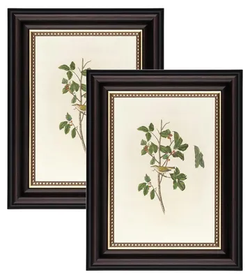 Productafbeelding van Fotolijstjes - Vintage design, geschikt om op te hangen en neer te zetten - Set van 2 voor foto's en ansichtkaarten - Zwart - 13 x 18 cm