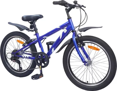 Image de vidaXL Vélo pour enfants 20 pouces 6-Speed pour 6-11 ans bleu foncé