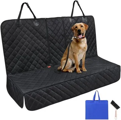 Immagine prodotto di Copertura per auto in nylon nero 136x119 cm con spazzola e protezione per le cinture